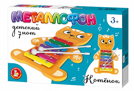 Металлофон детский "Котик" 7 нот
