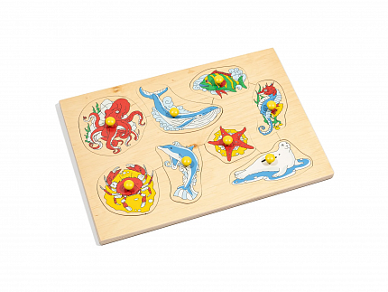 Развивающее пособие "Морские животные"