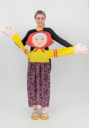 Бабка ростовая кукла из фетра для взрослого / 130 см.