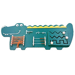 Бизиборд "Крокодил" зеленый