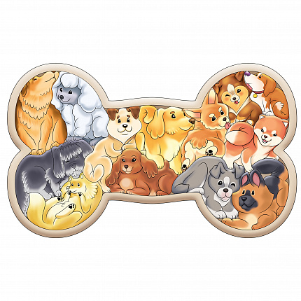 Зоопазл "Собаки" 13 деталей(дерево)