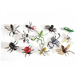 Фигурки насекомых в наборе 12 штук
