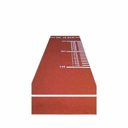 Дорожка (разметка) для прыжков в длину с места, для сдачи норм ГТО (красная)