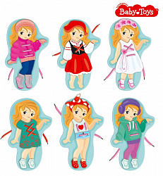 Шнуровки и липучки. "Наряди Милу" Baby Toys