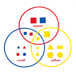 Кольца для классификации предметов большие (диаметр  50 см., 3 цвета, 6 шт.)