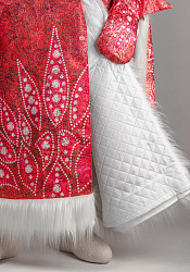 Дед Мороз Хрустальный из парчи