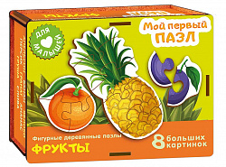 Фигурный деревянный пазл "Мой первый пазл. Фрукты"
