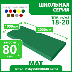 Мат школьный 1000х2000х80 мм