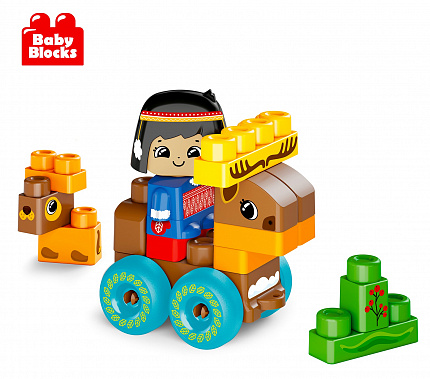 Конструктор пластиковый "Север" 21 дет Baby Blocks