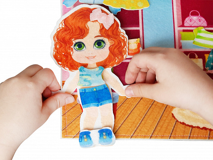 Набор из фетра на липучках "Одевашки" (европодвес)