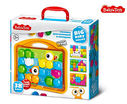 Мозаика для малышей в чемодане "Утята" d45/38 эл Baby Toys