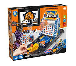 Игра настольная "Баскетбол" 6 в 1 Aктив time