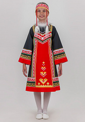 Северный костюм Танец огня облегченный для девочки