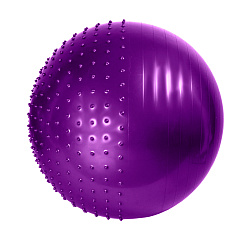 Мяч для фитнеса полумассажный d-55см, в коробке