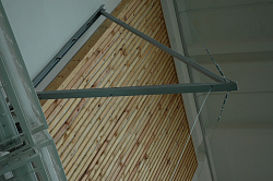 Консоль настенная с блочной подвеской для гимнастических колец вынос 2м (для одной пары)