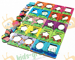 Игровой набор ДИНОЗАВРЫ (по методике Сегена) (ХДФ УФ печать)