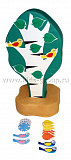 Дидактическое дерево-3 сезона (зима , лето , осень), игрушка напольная дидактическая из 2-х частей