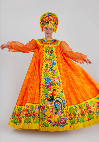 Костюм Осень Урожай для взрослого с короной