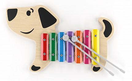 Металлофон детский "Собачка" 7 нот