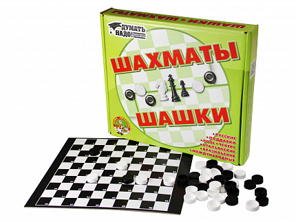 Игра настольная "Шашки, шахматы"