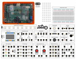 Образовательный  комплекс по изучению основ  электроники и электротехники, микропроцессоров и программирования электронных устройств «Роботрек Электротехника»