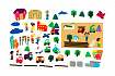Город с машинками  с игровым полем (39дет)
