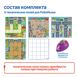 Комплект тематических полей "Городские истории с РобоМышью" (5 элементов)