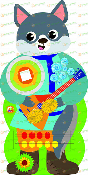 Дидактическая панель  Бизиборд ВОЛК