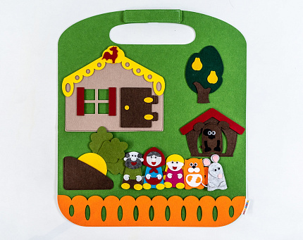 Дидактический коврик-игралка в дорогу "Репка"