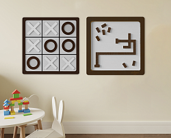 Комплект настенных логических игр Малютка (2 шт)