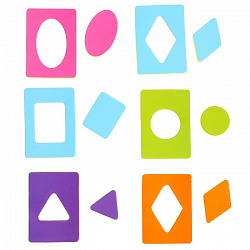 Обучающий набор «Карточки Сегена. Простые цвета», 18 карточек, материал EVA, по методике Монтессори