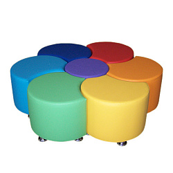 Комплект пуфов-трансформеров
"Семицветик"