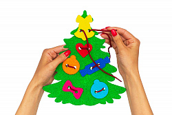 Ёлка шнуровка ковролин (7дет.)