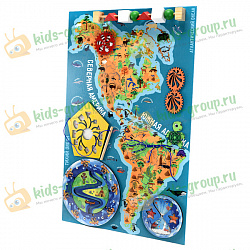 Бизиборд настенный ЖИВОТНЫЙ И РАСТИТЕЛЬНЫЙ МИР СЕВЕРНОЙ И ЮЖНОЙ АМЕРИКИ