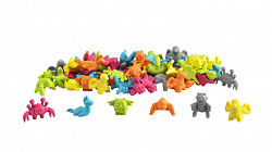 Материал счетный "Монстры" (72 шт., 6 видов, 6 цветов). Набор с заданиями.