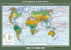 Учебн. карта "Природные зоны мира" 100х140