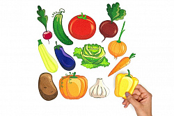 Овощи ДМ фетр (13дет)