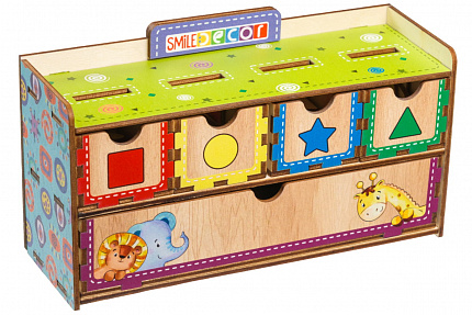 Дидактическая игра "Волшебный комодик "Цвета и фигуры"