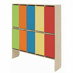 ШКАФ ДЛЯ ОДЕЖДЫ ДВУХЪЯРУСНЫЙ, 3 СЕКЦИИ