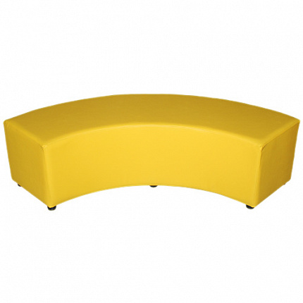 «Банкетка полукруглая на каркасе» (на хром. ножках)