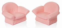 Кресла мягкие (нежно-розовый)