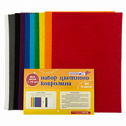 Набор ковролина (А4, 10 цветов*), Игры Воскобовича