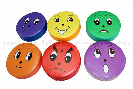 КОМПЛЕКТ ПУФИКОВ "ЭМОЦИИ" (6 ШТ)