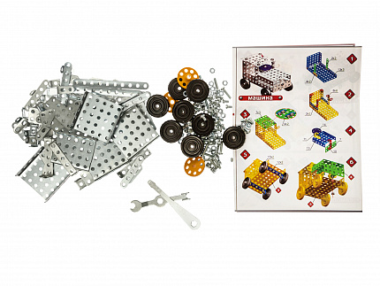 Конструктор металлический для уроков труда №1 в деревянной упаковке