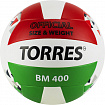 Мяч волейбольный TORRES BM400 любительский, размер 5