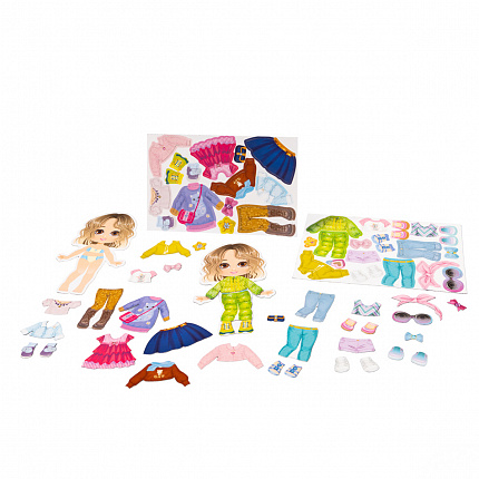 Игра магнитная «Одевашки. Модная девчонка. Ксюша» (европодвес, 2х8шт)