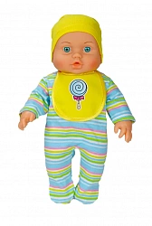 Малыш с конфетой на палочке