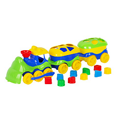 Игрушка «Паровозик» с 10 логическими фигурами