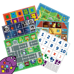 Комплект тематических полей "Строим маршруты с РобоМышью" (6 элементов)