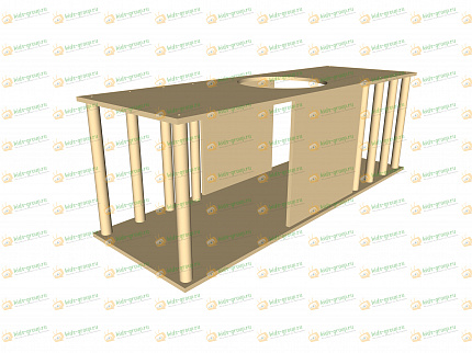 Детский лабиринт модульный